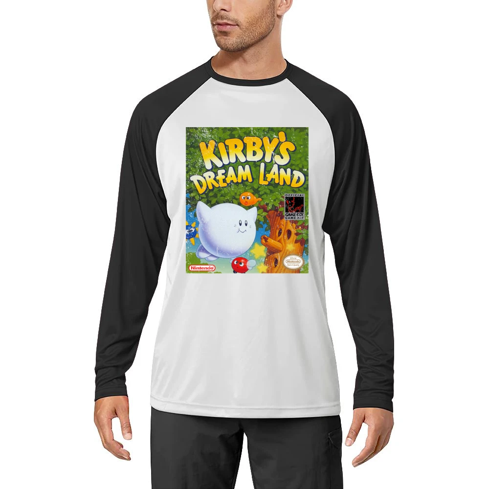 Kirbys Dream Land Game Boy Nintendo Old School Retro Video Game Fan Di Men Long Sleeve T-Shirt