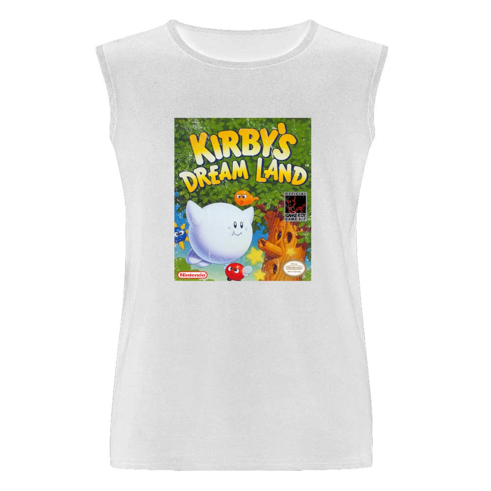 Kirbys Dream Land Game Boy Nintendo Old School Retro Video Game Fan Di Men Sleeveless T-Shirt