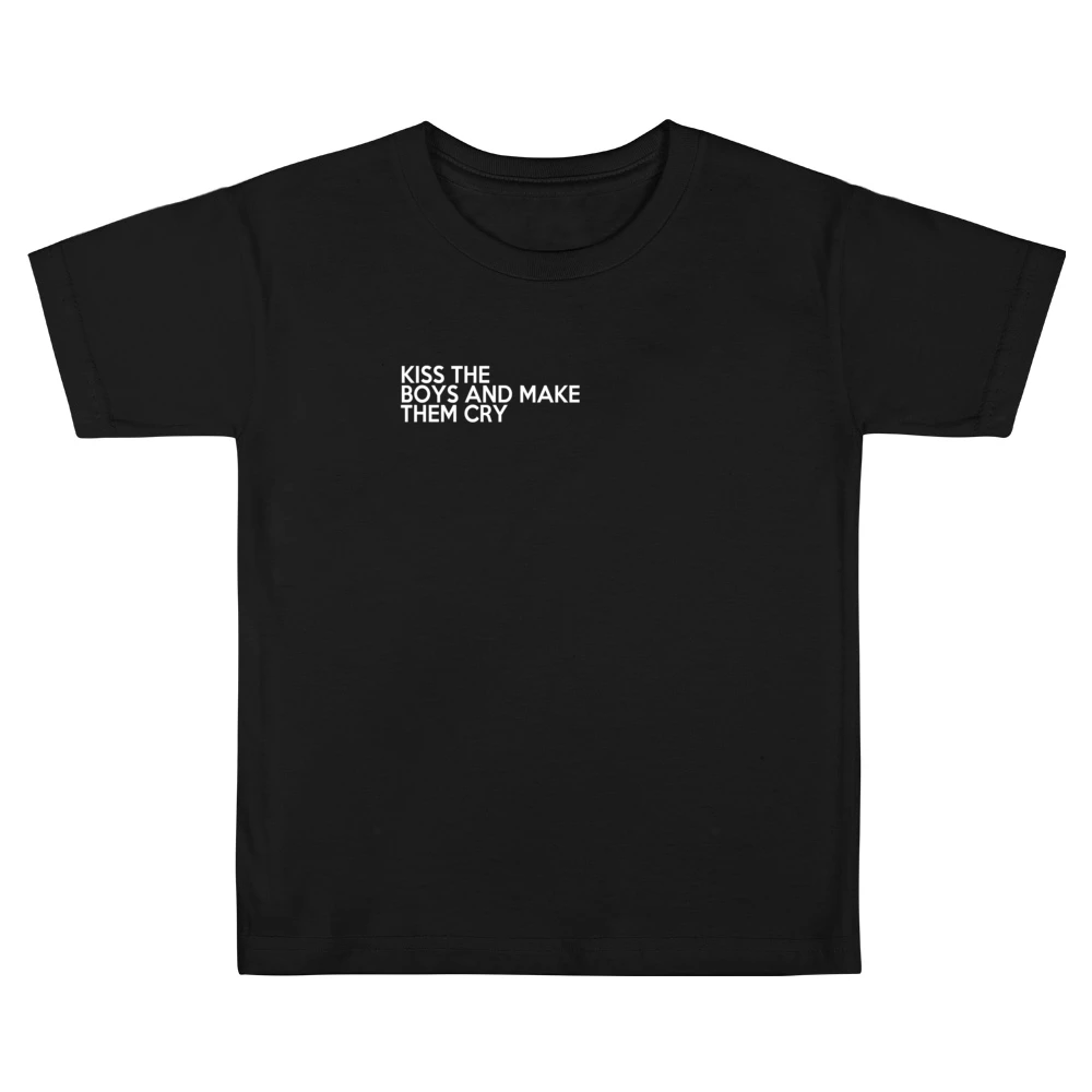 Kiss The Boys And Make Them Cry Fun Graphic Kids Boys Girls T-Shirt