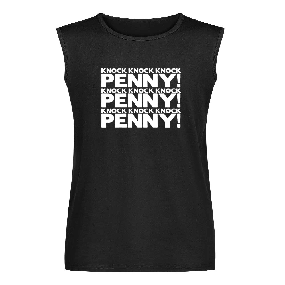 Knock Knock Penny Big Bang Theory TV Men Sleeveless T-Shirt