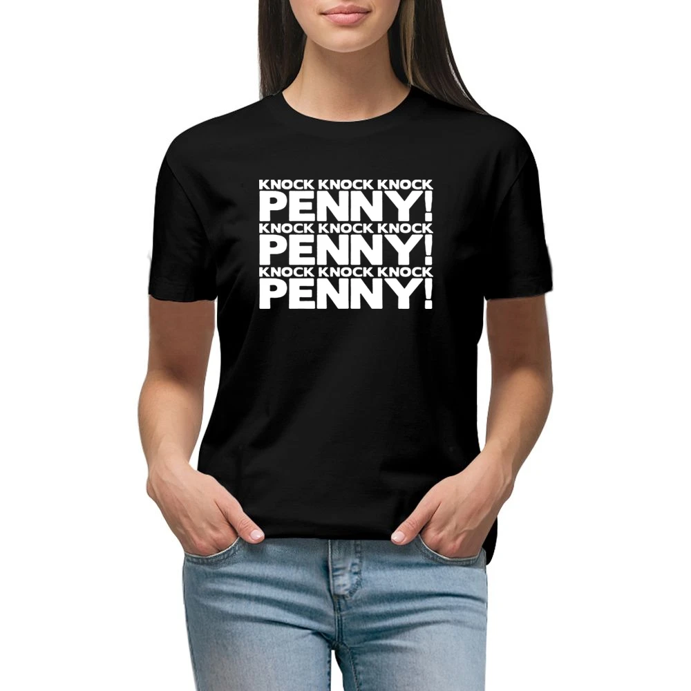 Knock Knock Penny Big Bang Theory TV Premium Women Ladies T-shirt