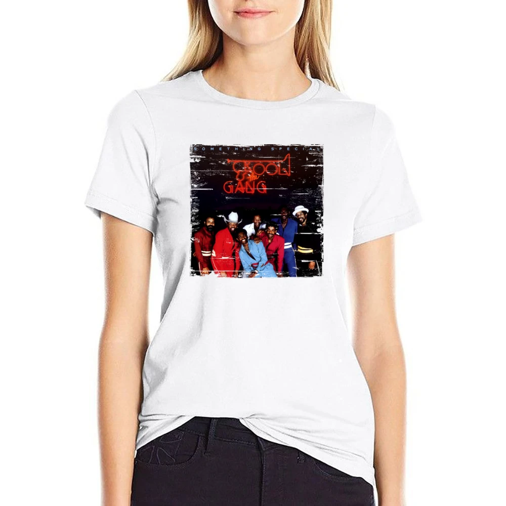 Kool And The Gang Something Special Album Cover Distressed Image T Shi US Size Women Ladies T-shirt