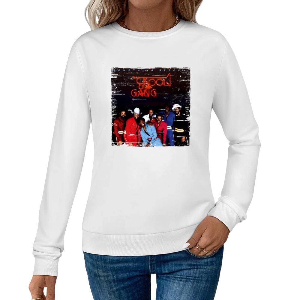 Kool And The Gang Something Special Album Cover Distressed Image T Shi Women Pullover Sweatshirt