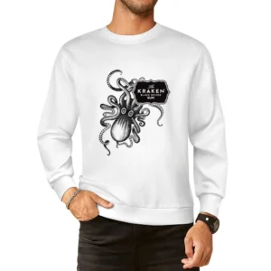 Kraken Octopus Black Spiced Rum Cool Fun Graphic Alcohol Tee Shirt European Size Pullover Sweater
