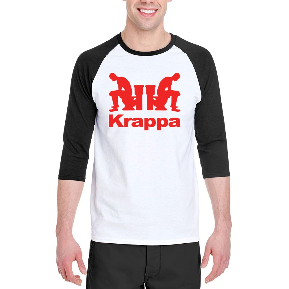 Krappa Funny Men 3/4 Sleeve T-Shirt