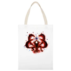 Kurama four tails bijuu ball naruto shippuden anime manga White Canvas Tote Shopping Bag