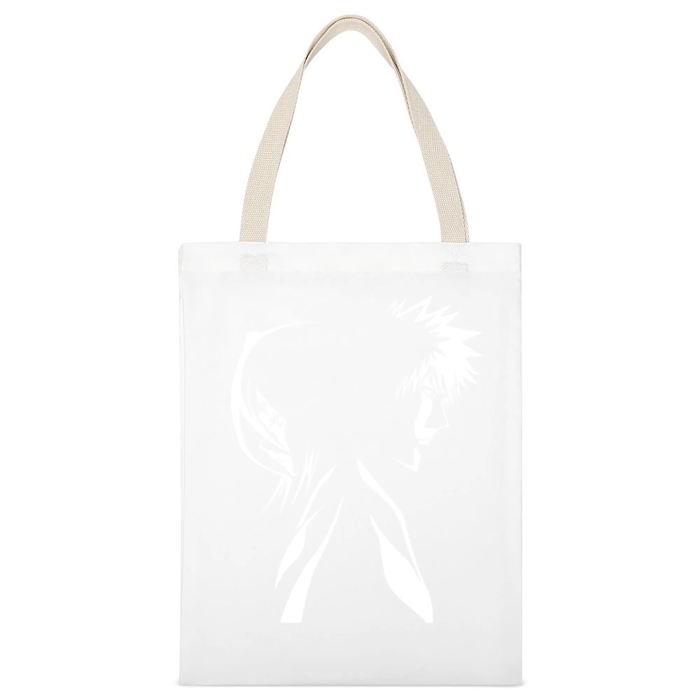 Kurosaki Ichigo and kuchiki Rukia Soul society shinigami Bleach anime White Canvas Tote Shopping Bag