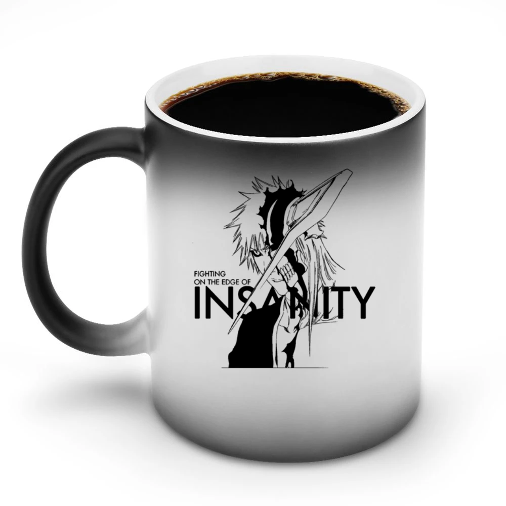 Kurosaki Ichigo half Hollow Bleach Japanese anime Manga fighting on th Discoloration Mug