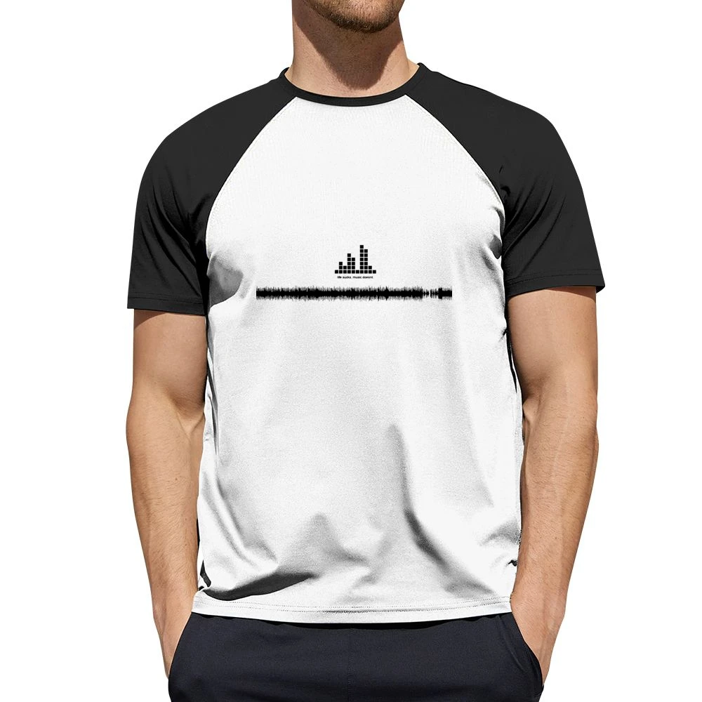 LOL life suck hear music couse it doesn't Men Short Sleeve T-Shirt
