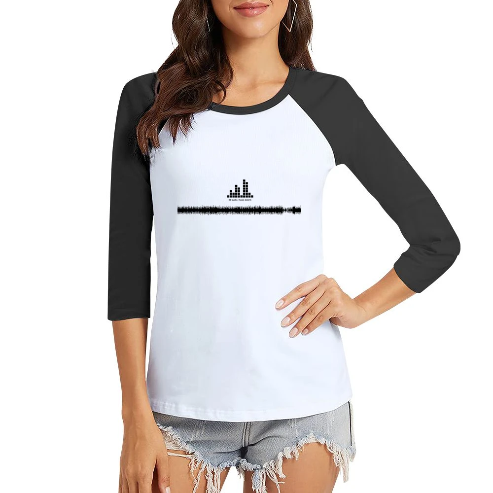 LOL life suck hear music couse it doesn't Women Ladies 3-4 Sleeve T-Shirt