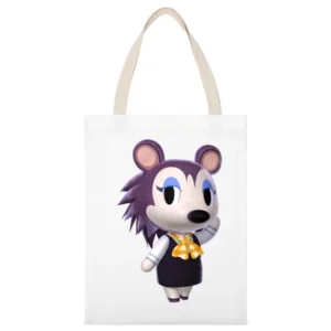 Labelle From Animal Crossing Nintendo Character Video Game White Canvas Tote Shopping Bag