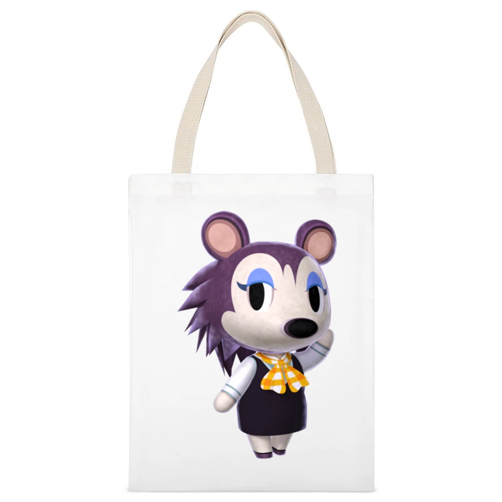 Labelle From Animal Crossing Nintendo Character Video Game White Canvas Tote Shopping Bag