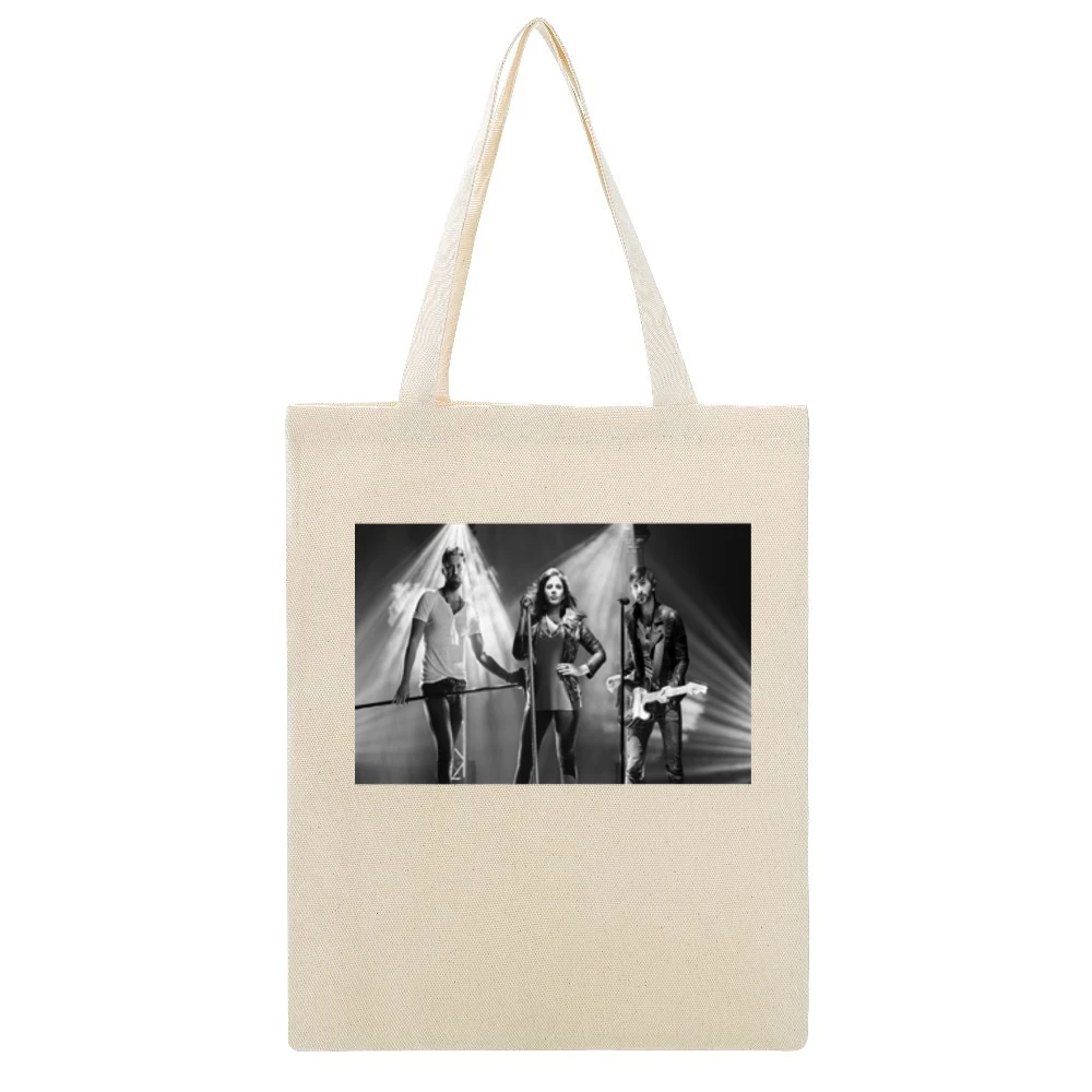 Lady Antebellum Tshirt (all Colors Available) Beige Canvas Tote Shopping Bag