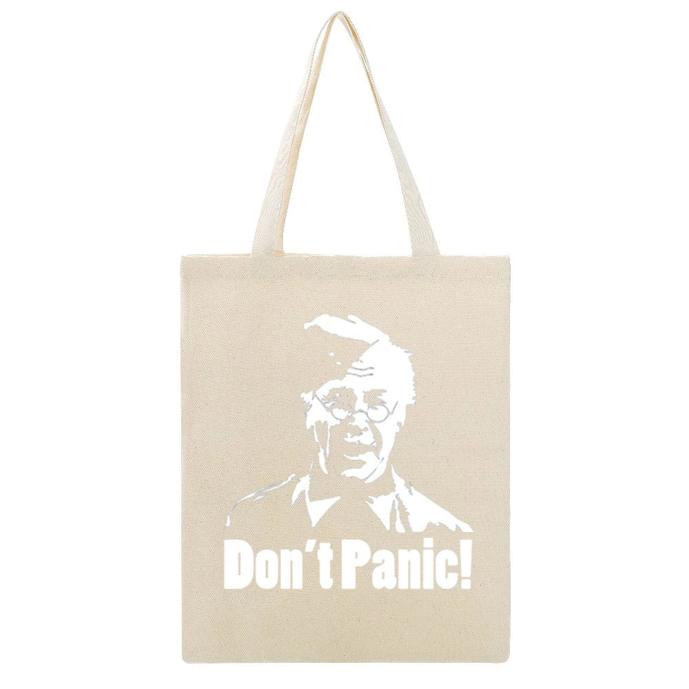 Lance-Corporal Jack Jones Don't Panic Beige Canvas Tote Shopping Bag