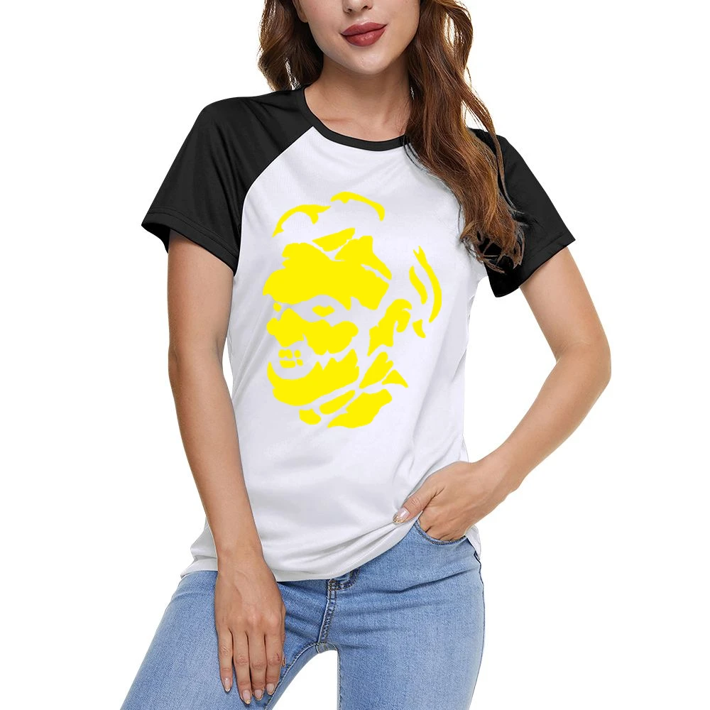 Leatherface Movies Horror Villian Women Ladies Short Sleeve T-Shirt