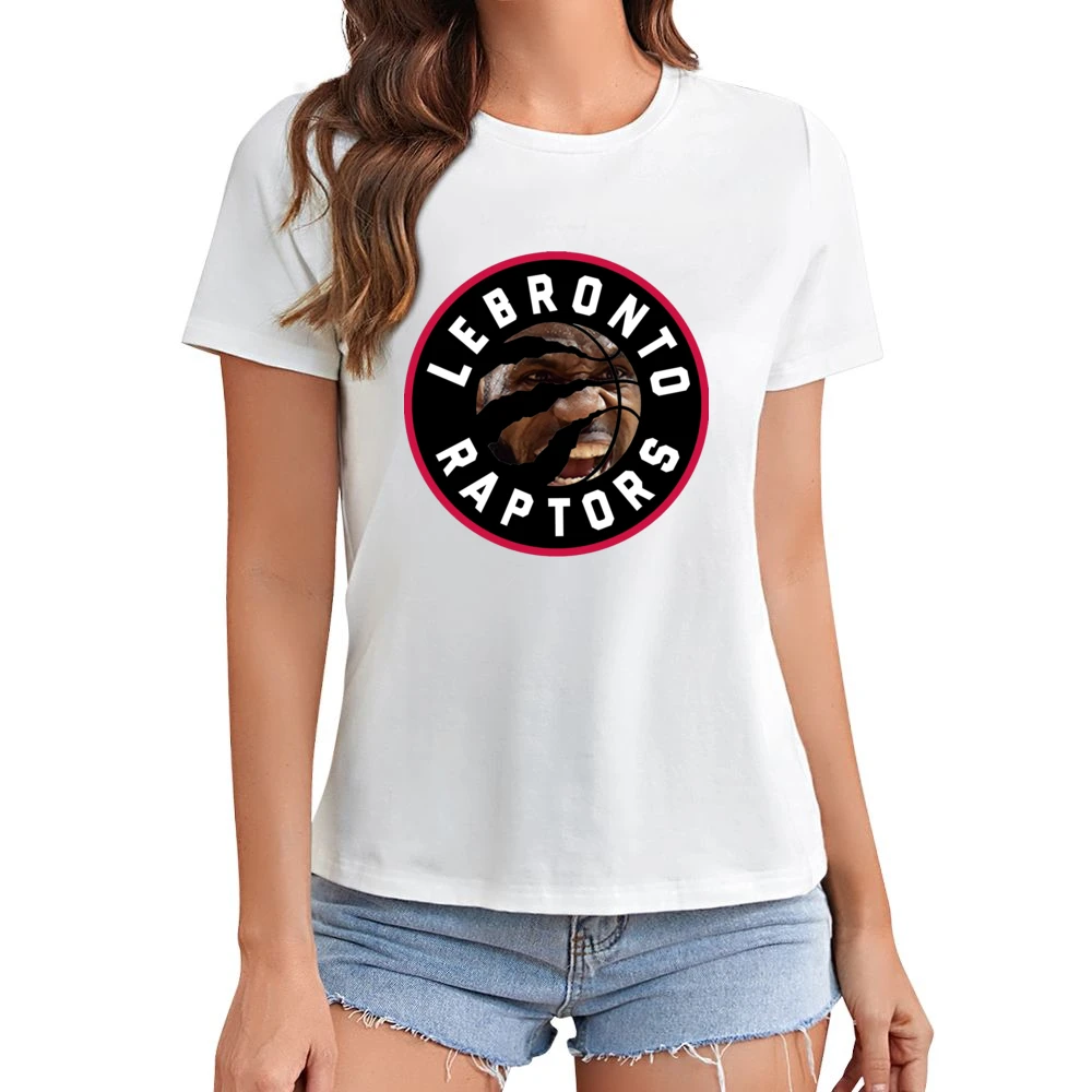 Lebronto Raptors Lebron James Toronto Basketball Playoffs Funny Parody Asian Size Women Ladies T-shirt