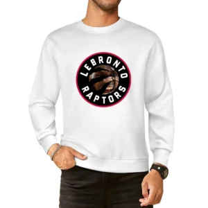 Lebronto Raptors Lebron James Toronto Basketball Playoffs Funny Parody European Size Pullover Sweater