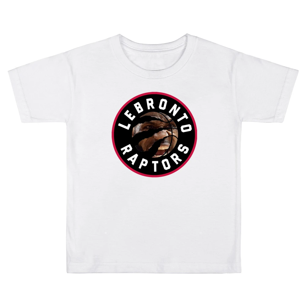 Lebronto Raptors Lebron James Toronto Basketball Playoffs Funny Parody Kids Boys Girls T-Shirt