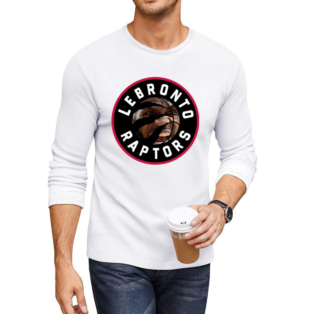 Lebronto Raptors Lebron James Toronto Basketball Playoffs Funny Parody Men CrewNeck Long Sleeve T-Shirt