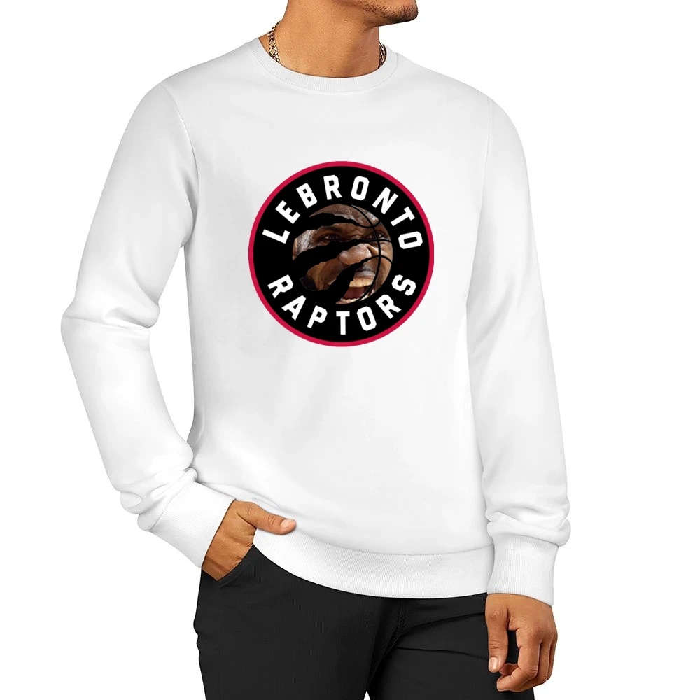 Lebronto Raptors Lebron James Toronto Basketball Playoffs Funny Parody Men Pullover Sweatshirt