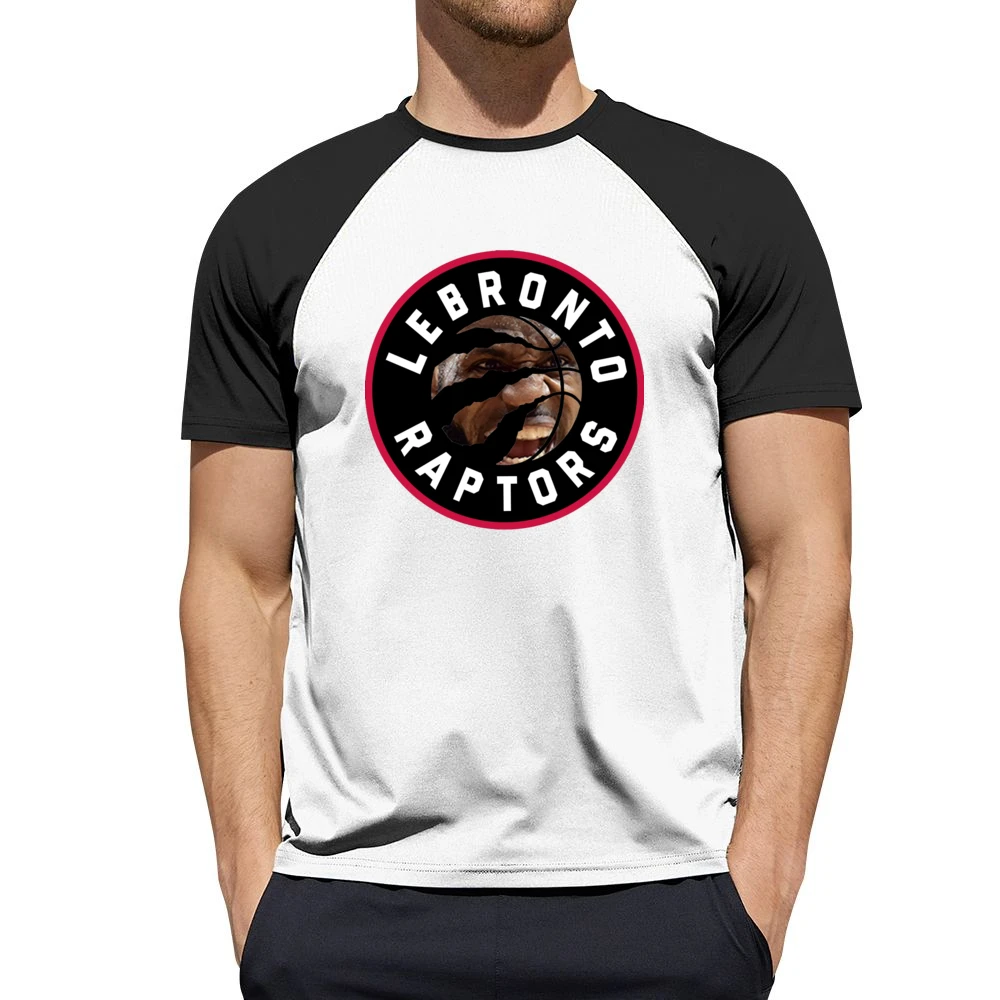 Lebronto Raptors Lebron James Toronto Basketball Playoffs Funny Parody Men Short Sleeve T-Shirt
