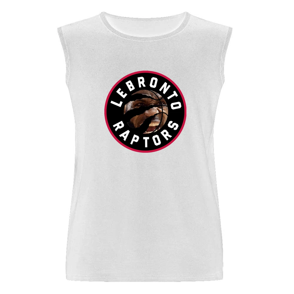 Lebronto Raptors Lebron James Toronto Basketball Playoffs Funny Parody Men Sleeveless T-Shirt