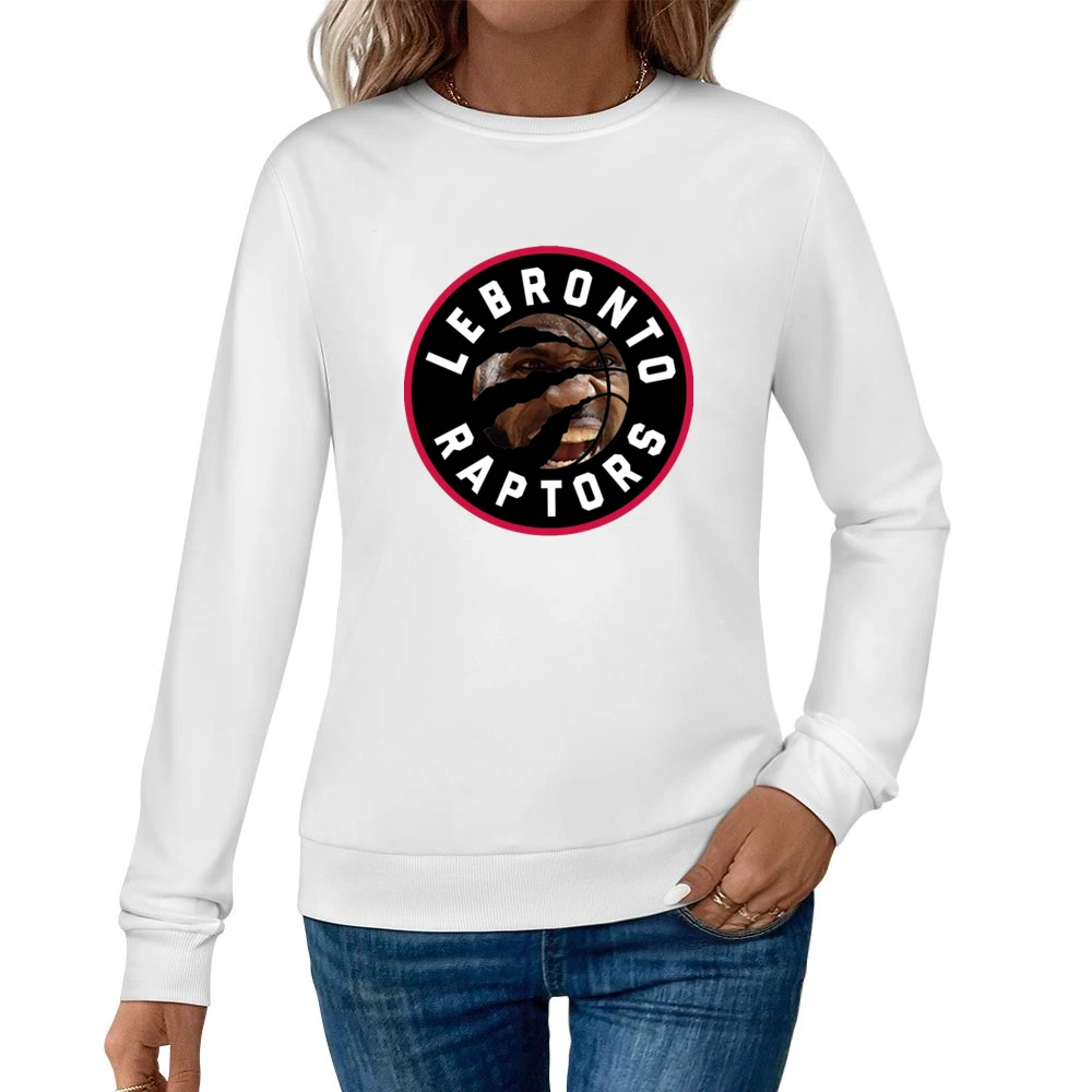 Lebronto Raptors Lebron James Toronto Basketball Playoffs Funny Parody Women Pullover Sweatshirt