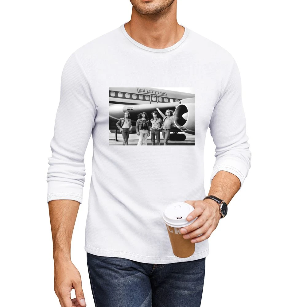 Led Zepplin Plane Tshirt (All Colors Available) Men CrewNeck Long Sleeve T-Shirt
