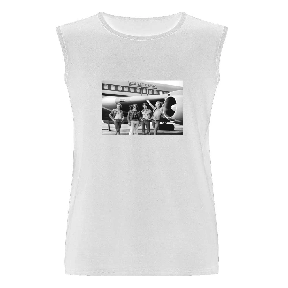 Led Zepplin Plane Tshirt (All Colors Available) Men Sleeveless T-Shirt