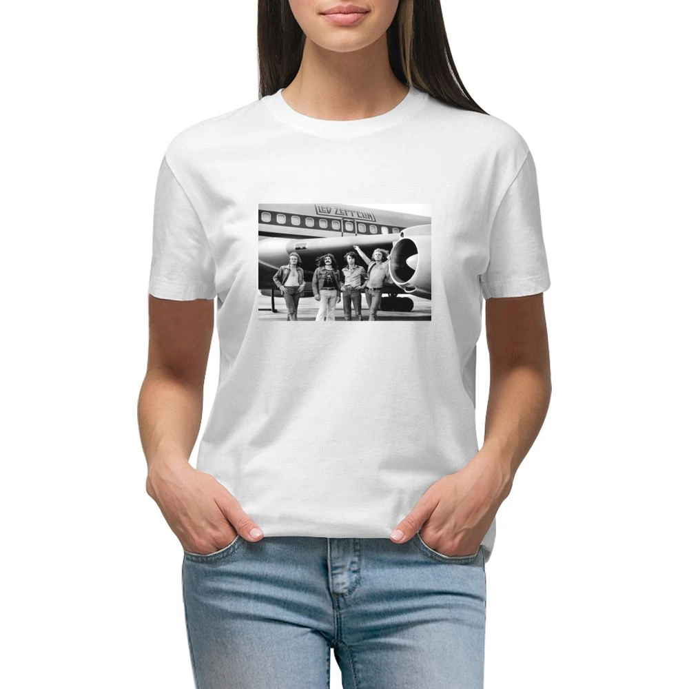Led Zepplin Plane Tshirt (All Colors Available) Premium Women Ladies T-shirt