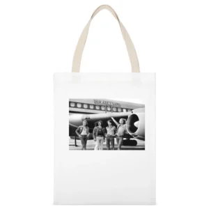 Led Zepplin Plane Tshirt (All Colors Available) White Canvas Tote Shopping Bag