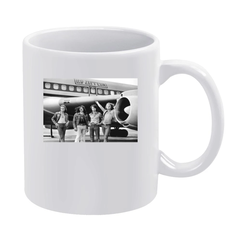 Led Zepplin Plane Tshirt (All Colors Available) White Mug