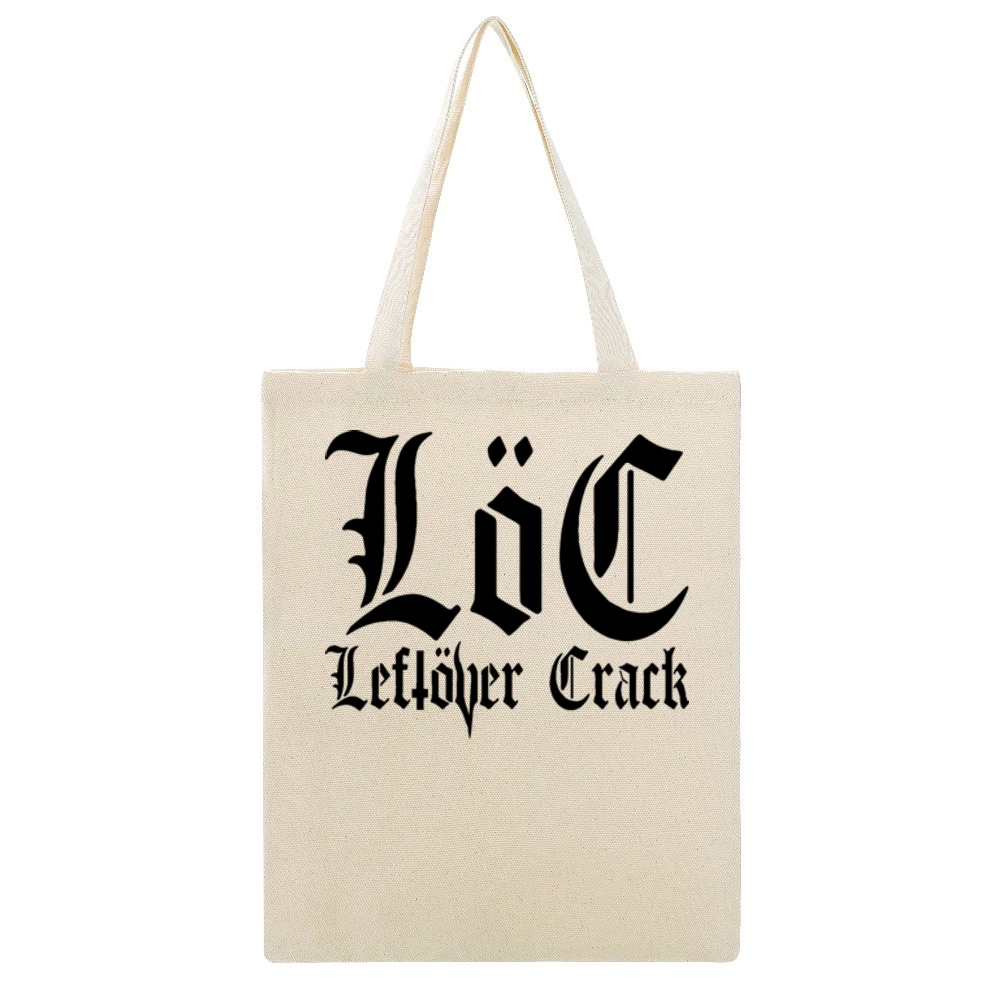 Leftover Crack Punk Rock Retro Beige Canvas Tote Shopping Bag