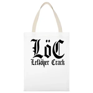 Leftover Crack Punk Rock Retro White Canvas Tote Shopping Bag