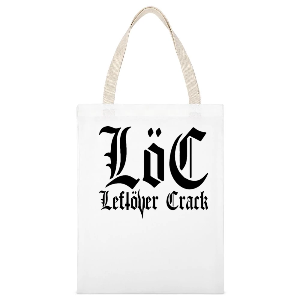 Leftover Crack Punk Rock Retro White Canvas Tote Shopping Bag