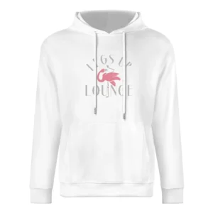 Legs Up Lounge Fun Custom Flamingo Bar Graphic European Size Men Hoodie