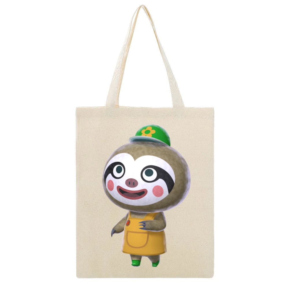 Leif From Animal Crossing Nintendo Character Video Game Beige Canvas Tote Shopping Bag