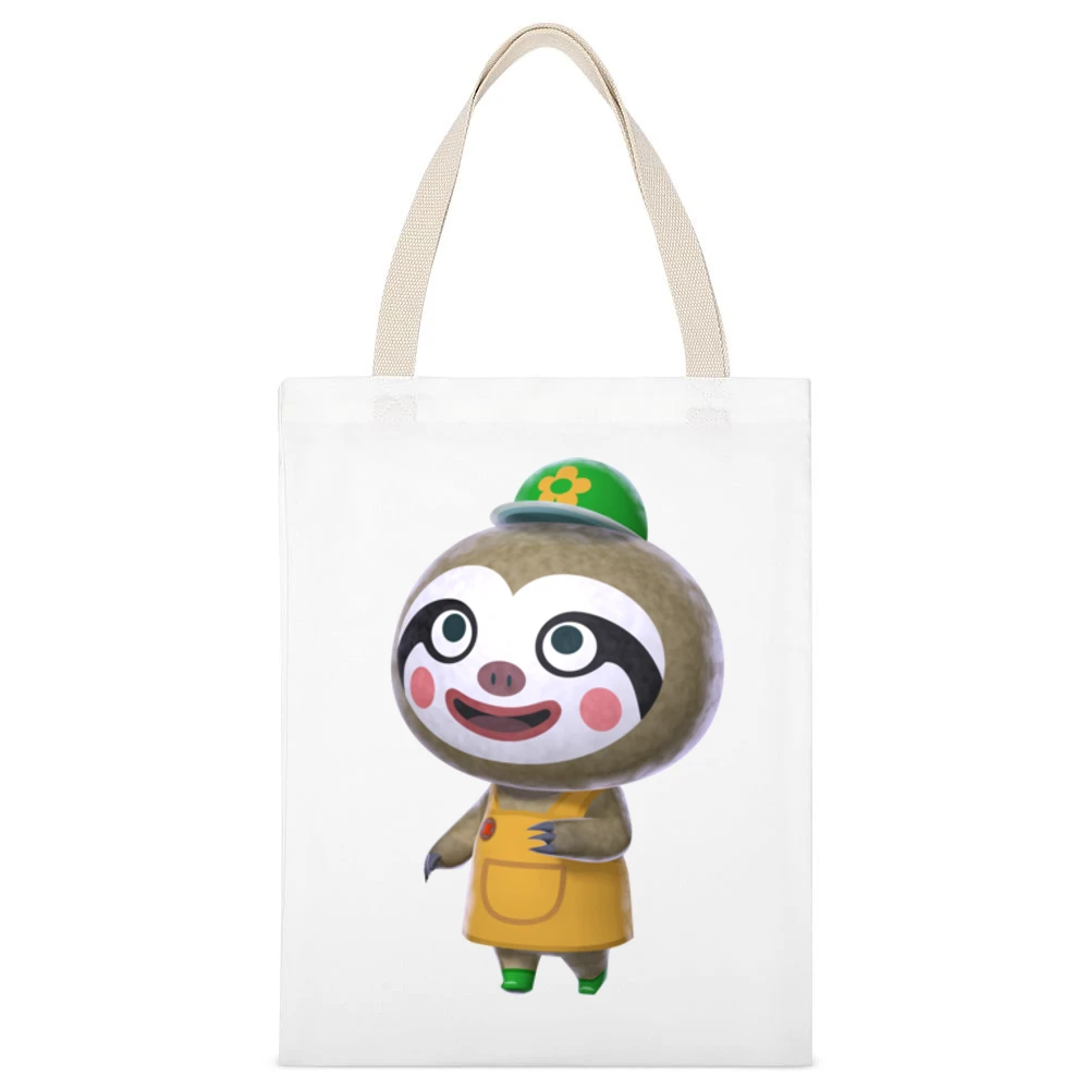 Leif From Animal Crossing Nintendo Character Video Game White Canvas Tote Shopping Bag
