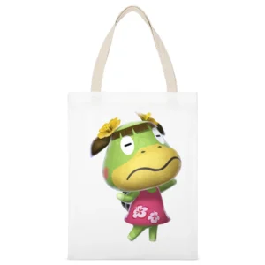 Leila From Animal Crossing Nintendo Character Video Game White Canvas Tote Shopping Bag