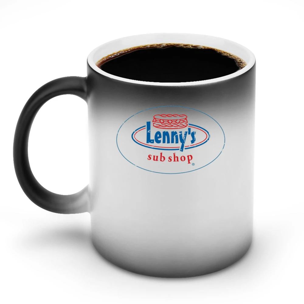 Lennys Sub Shop Fast Food Restaurant Distressed Look Discoloration Mug