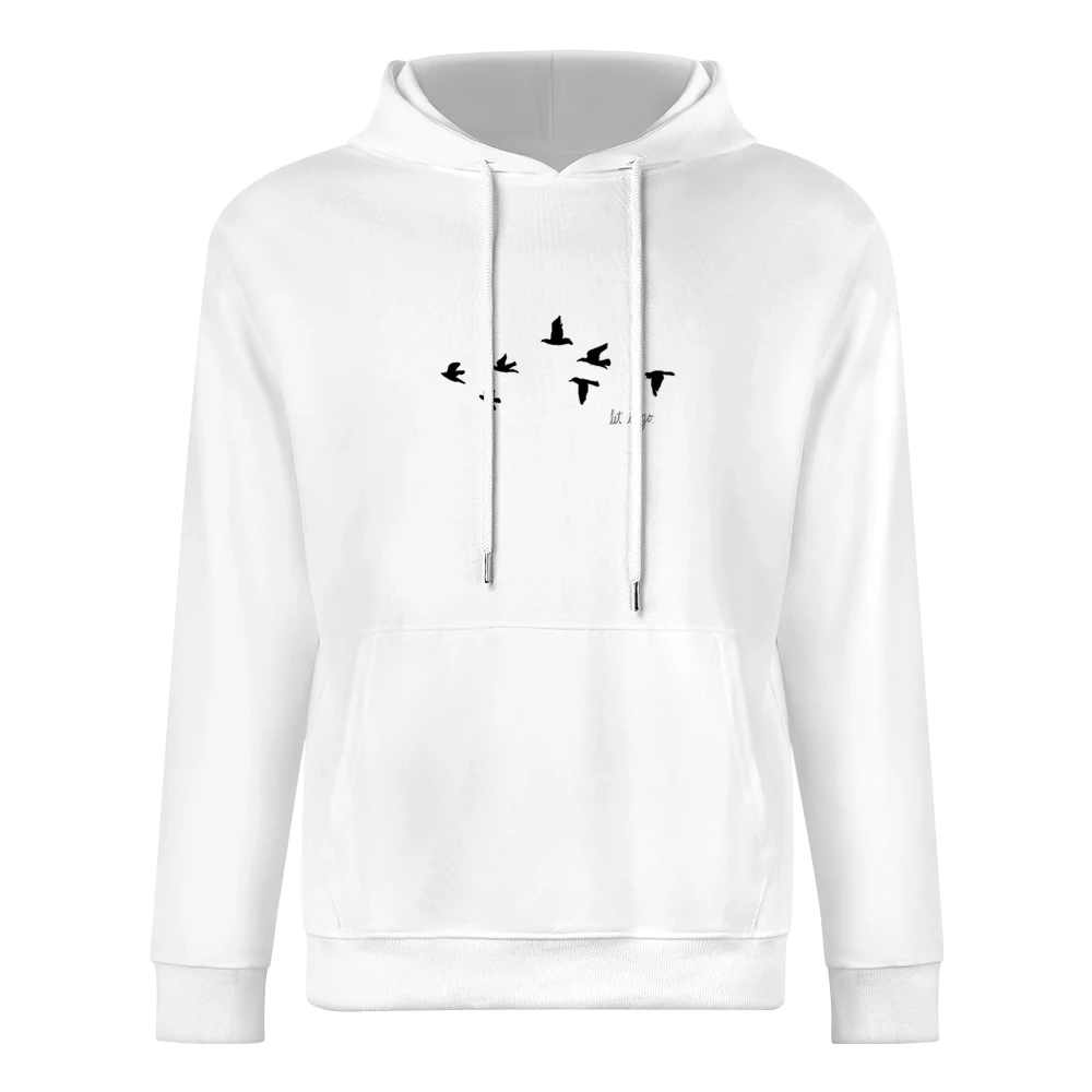 Let It Go Flying Birds Popular Tee Shirt European Size Men Hoodie