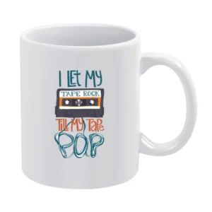 Let My Tape Pop Tshirt White Mug