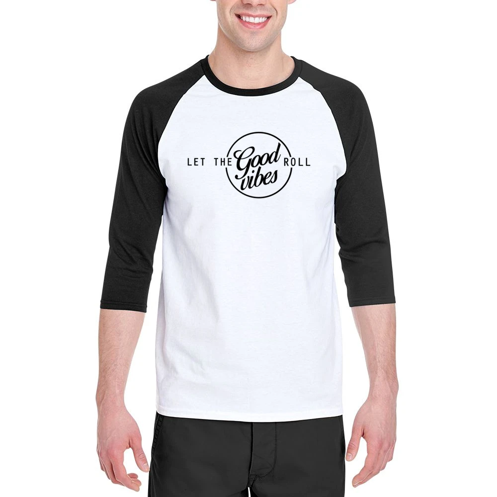 Let The Good Vibes Roll Trending Popular Graphic Design Men 3/4 Sleeve T-Shirt