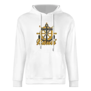 Lets Get Nauti Funny Naughty Nautical Anchor Graphic European Size Men Hoodie