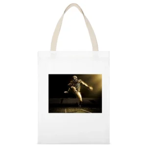 Leveon Bell Tshirt White Canvas Tote Shopping Bag
