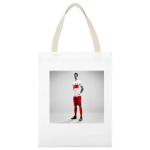 Lewandowski Poland Tshirt 4 (all styles and colors available) White Canvas Tote Shopping Bag