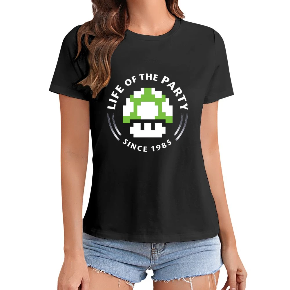 Life of the party since 1985 - Super Mario bros Nintendo Asian Size Women Ladies T-shirt
