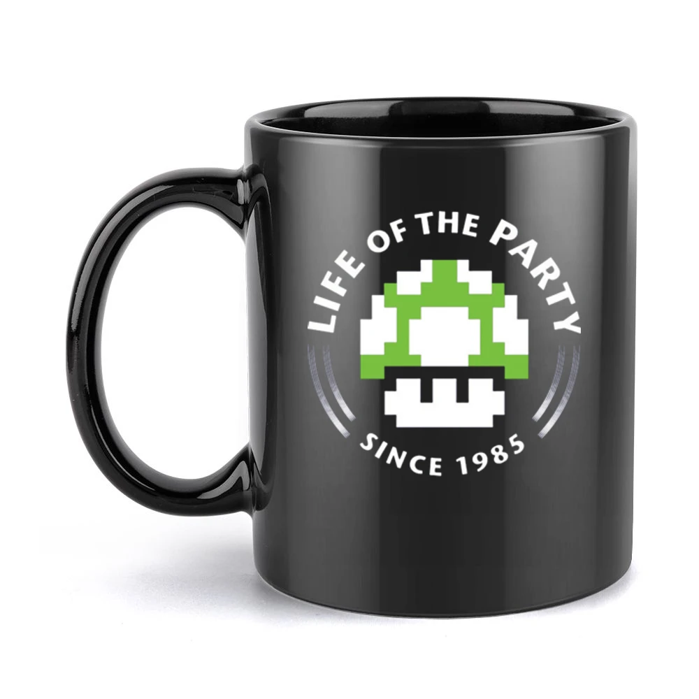 Life of the party since 1985 - Super Mario bros Nintendo Black Mug