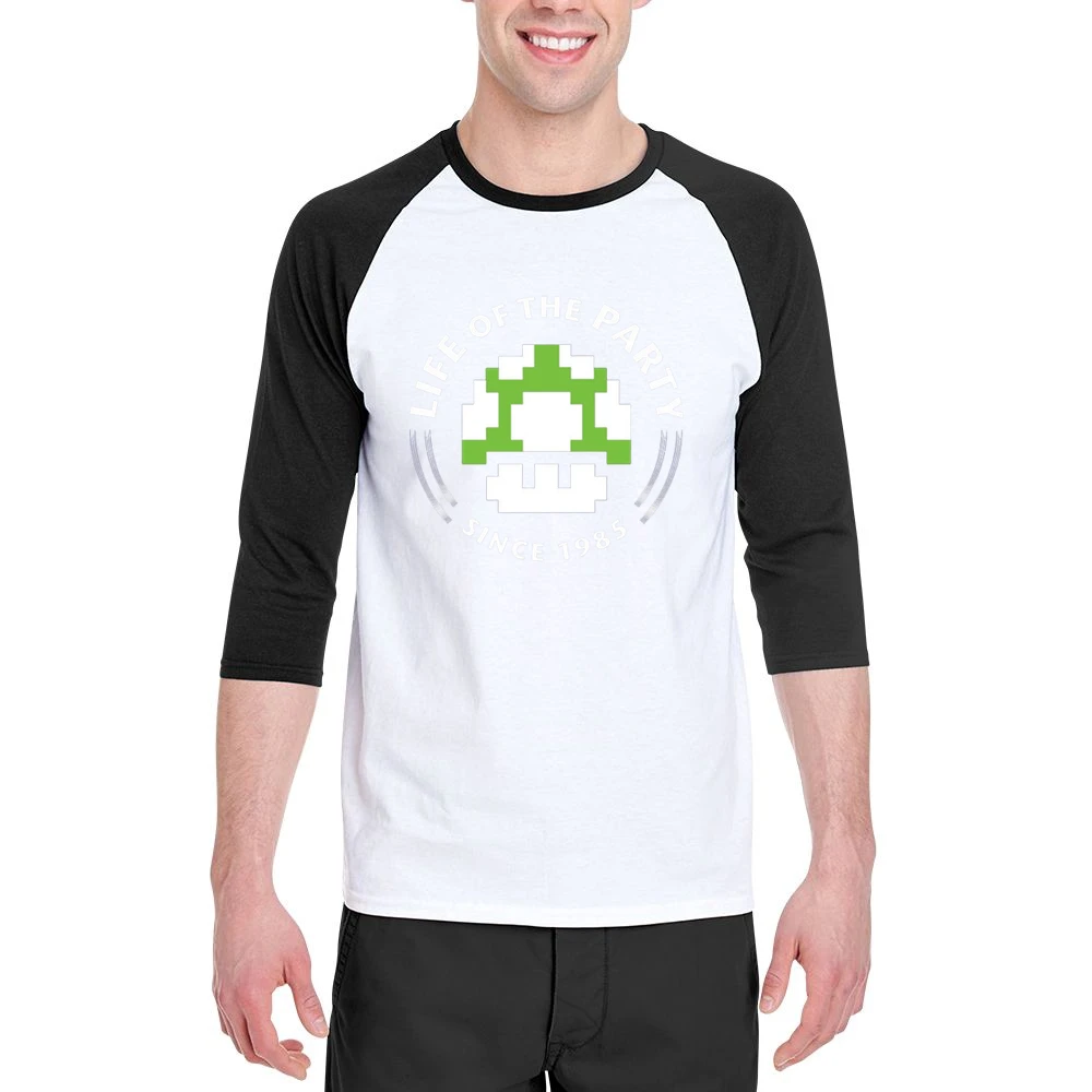 Life of the party since 1985 - Super Mario bros Nintendo Men 3/4 Sleeve T-Shirt