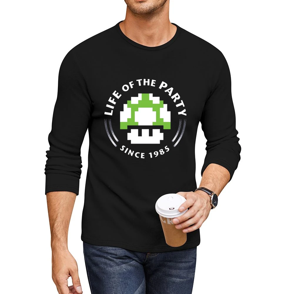 Life of the party since 1985 - Super Mario bros Nintendo Men CrewNeck Long Sleeve T-Shirt